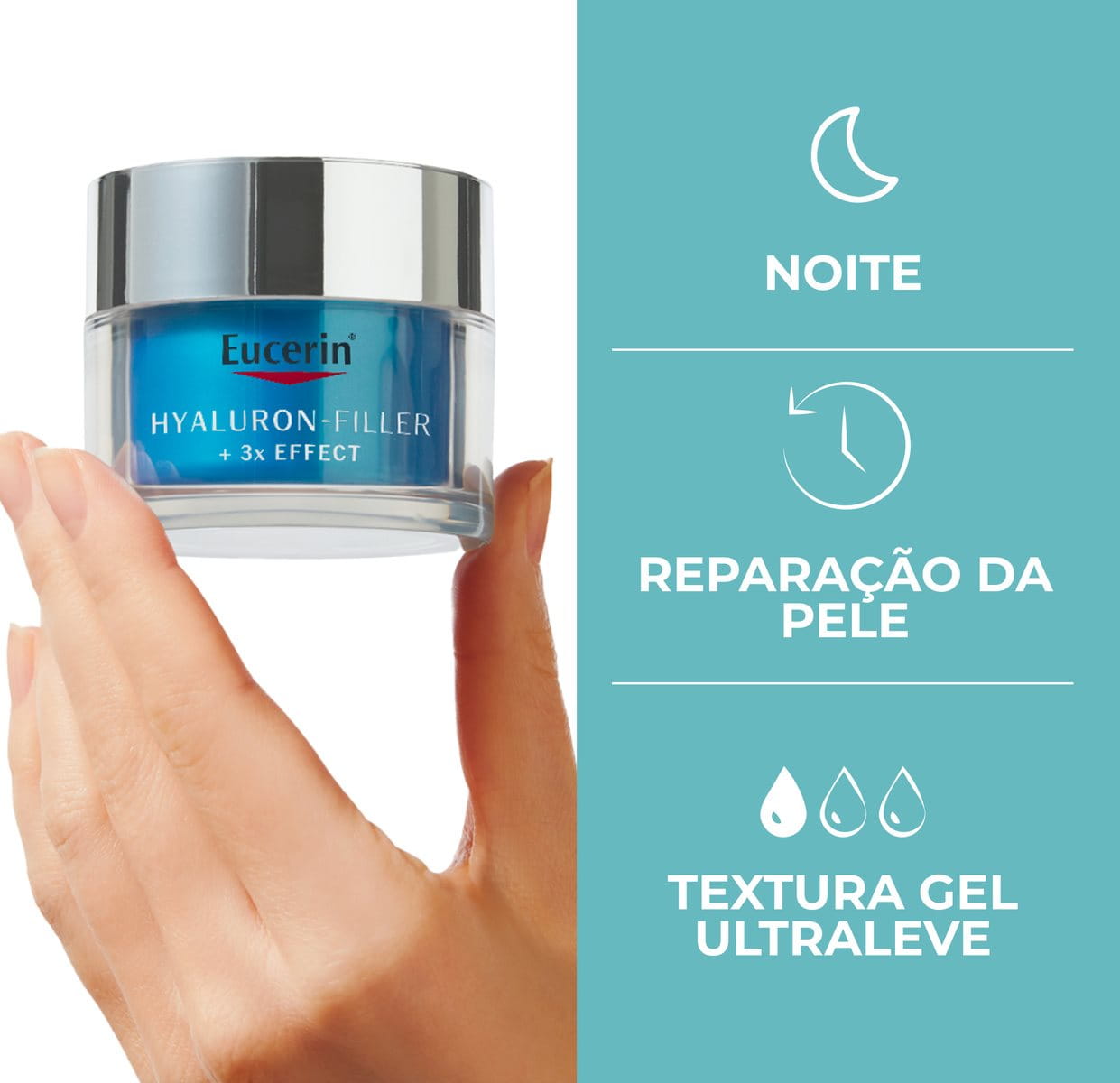 Eucerin Hy-Fi Gel Facial Antirrugas Hidratante 50ml Reparação Profunda