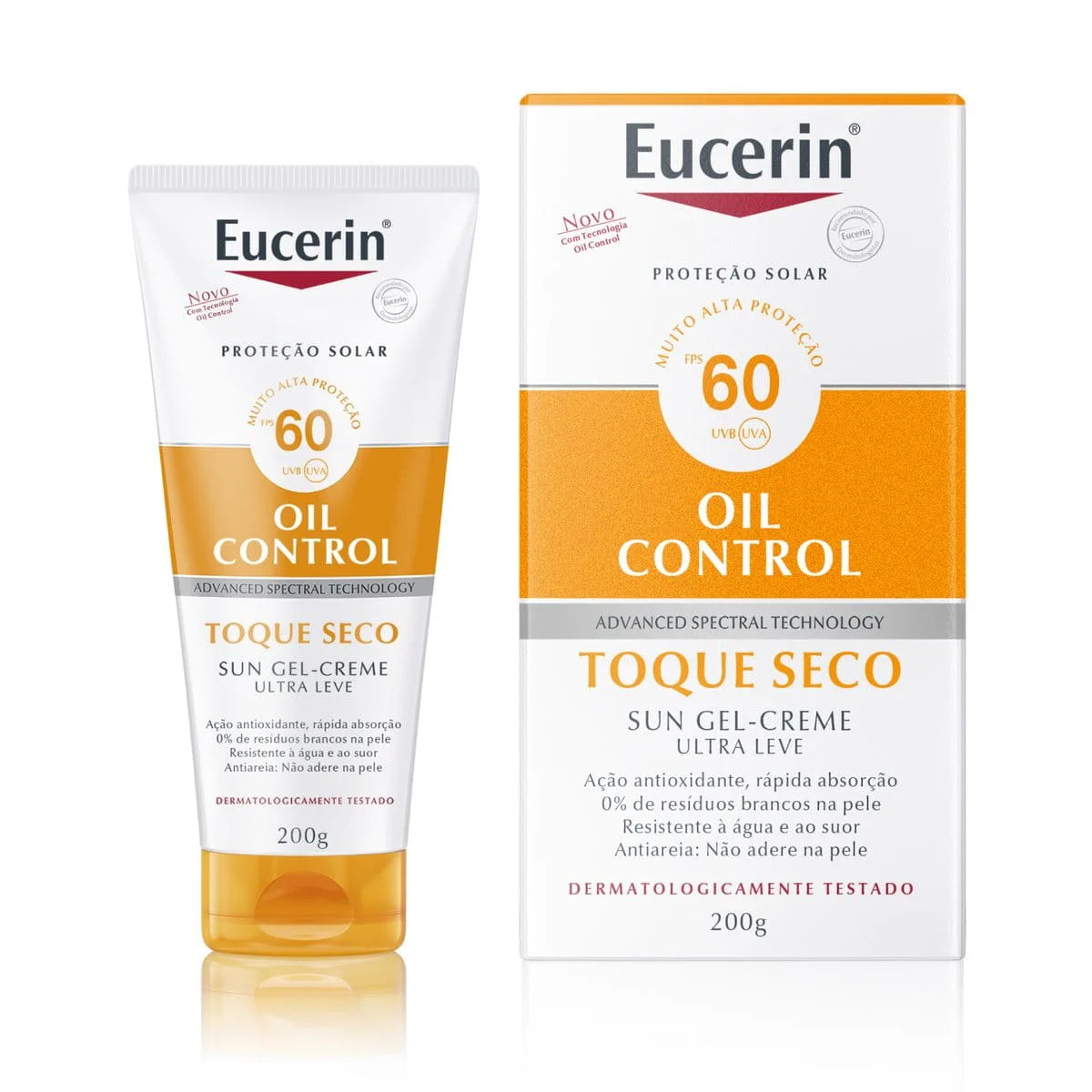 Protetor Solar Eucerin Sun Loção Corporal Oil Control FPS 60 200ml